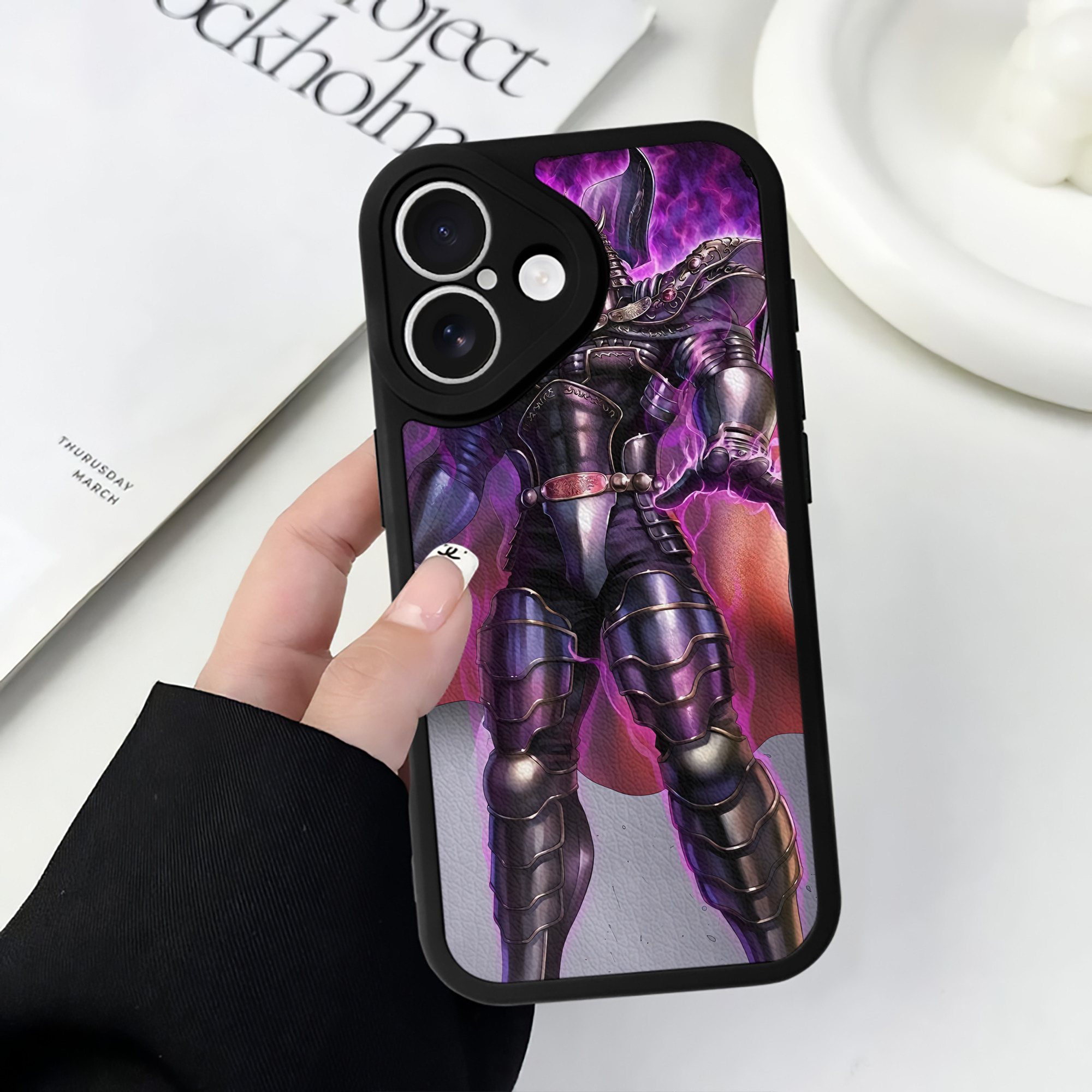 （画像用） 北斗の拳 Fist of the North Star 【iPhone 16シリーズ対応】シリコンスマホケース（レザー調） 材質：シリコン